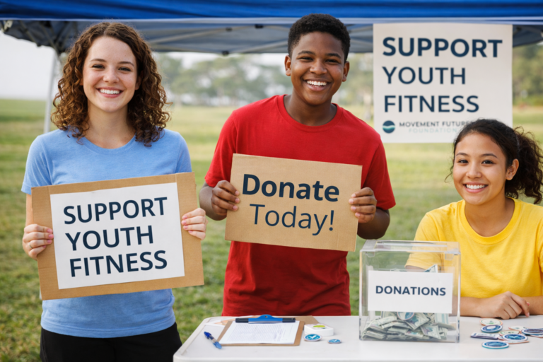 Community members supporting a youth fitness nonprofit San Diego fundraising event for structured youth development programs.