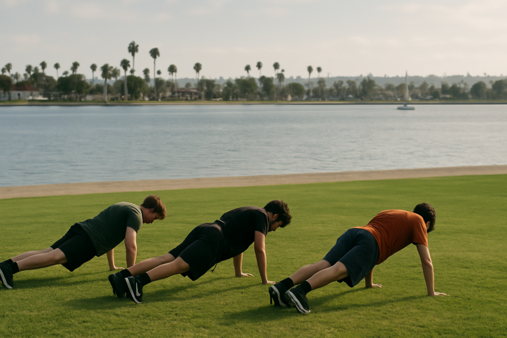 structured youth fitness program outdoor training San Diego bay